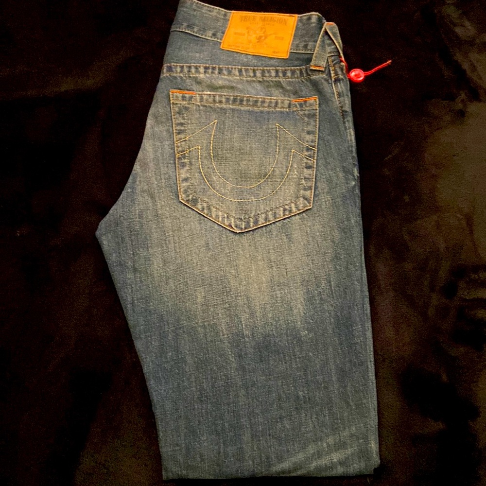 Ripped true Religion jeans. Super nice jeans